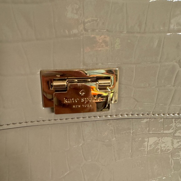 Kate Spade Gray Embossed Satchel